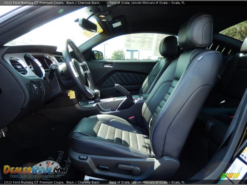 2013 Ford Mustang GT Premium Coupe Black / Charcoal Black Photo #13