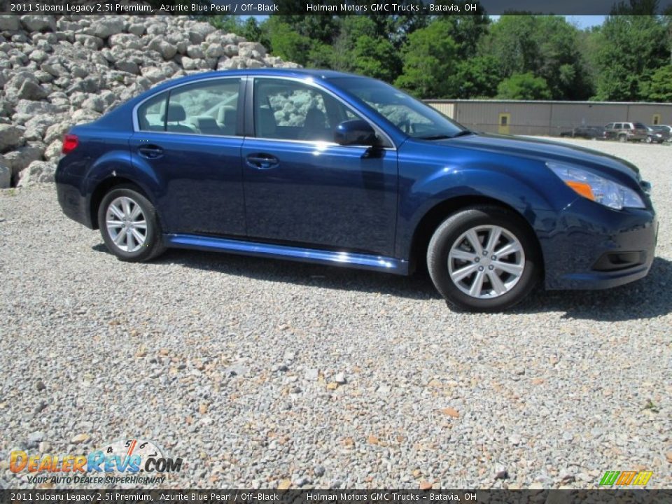 2011 Subaru Legacy 2.5i Premium Azurite Blue Pearl / Off-Black Photo #31
