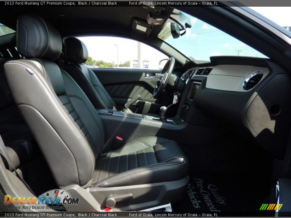 2013 Ford Mustang GT Premium Coupe Black / Charcoal Black Photo #17