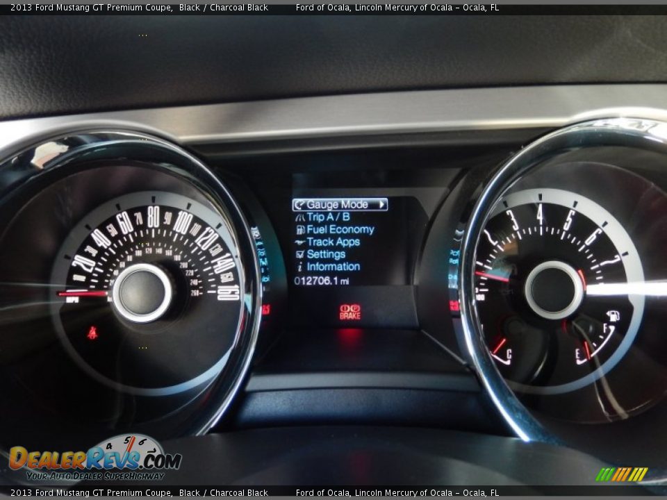 2013 Ford Mustang GT Premium Coupe Black / Charcoal Black Photo #20