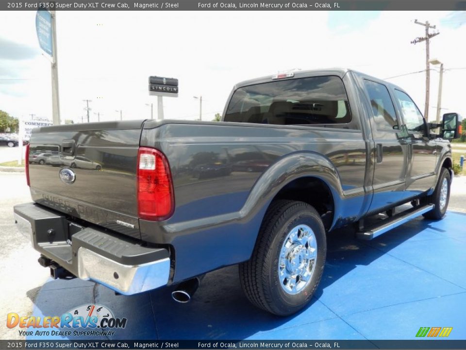 2015 Ford F350 Super Duty XLT Crew Cab Magnetic / Steel Photo #3