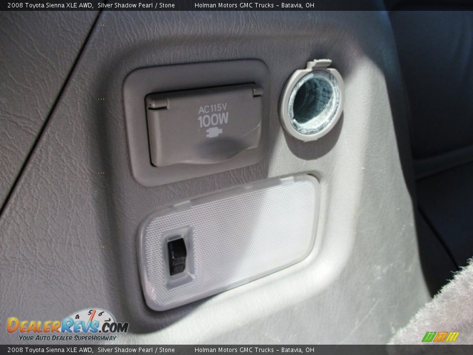 2008 Toyota Sienna XLE AWD Silver Shadow Pearl / Stone Photo #36