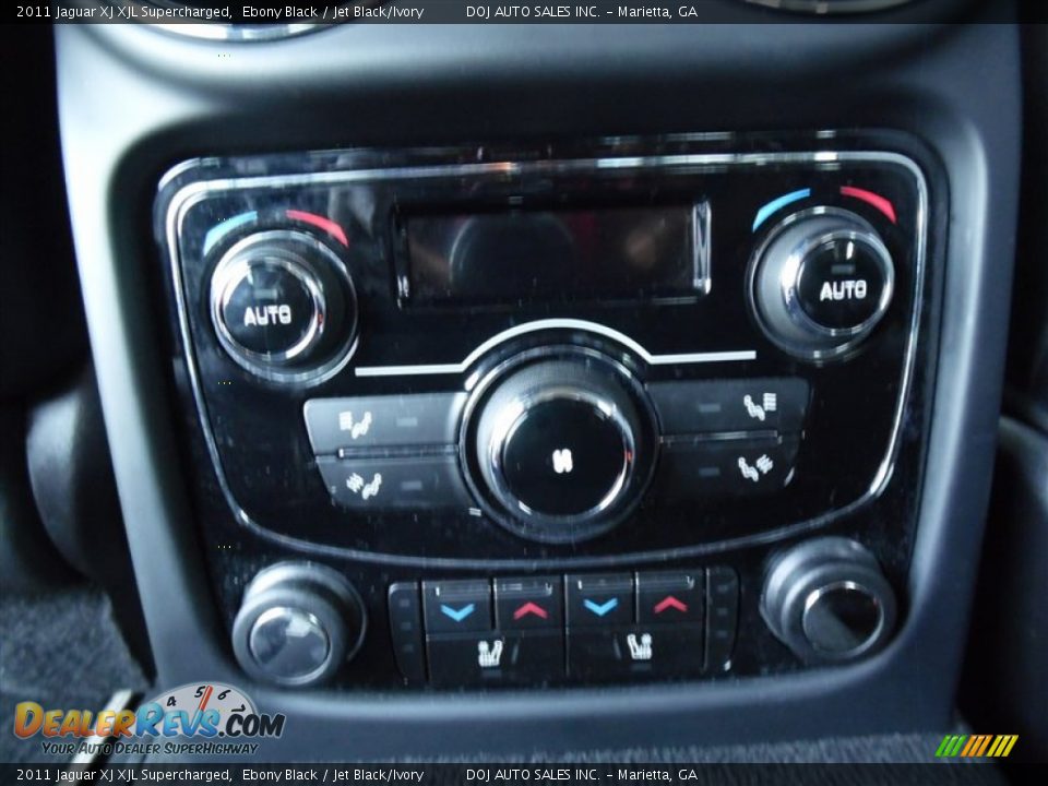 2011 Jaguar XJ XJL Supercharged Ebony Black / Jet Black/Ivory Photo #24