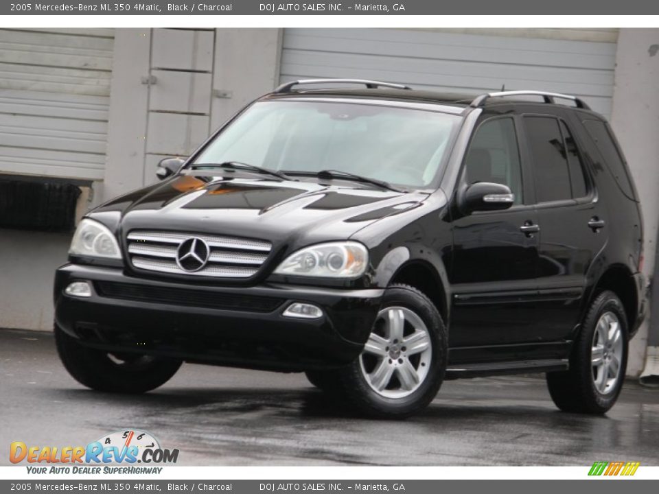 2005 Mercedes-Benz ML 350 4Matic Black / Charcoal Photo #1