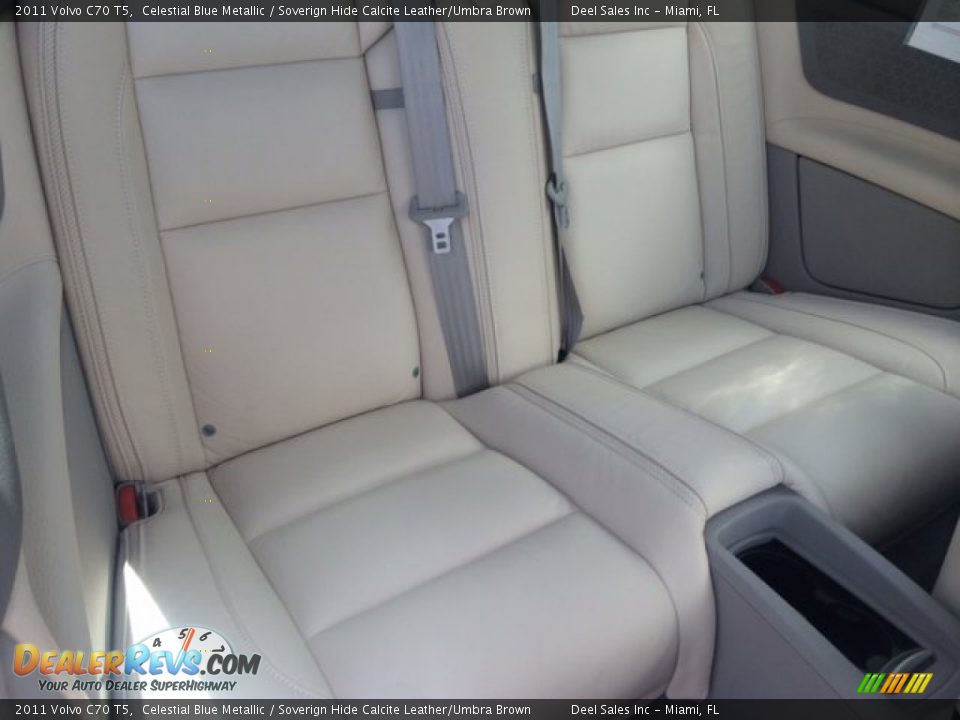 2011 Volvo C70 T5 Celestial Blue Metallic / Soverign Hide Calcite Leather/Umbra Brown Photo #12
