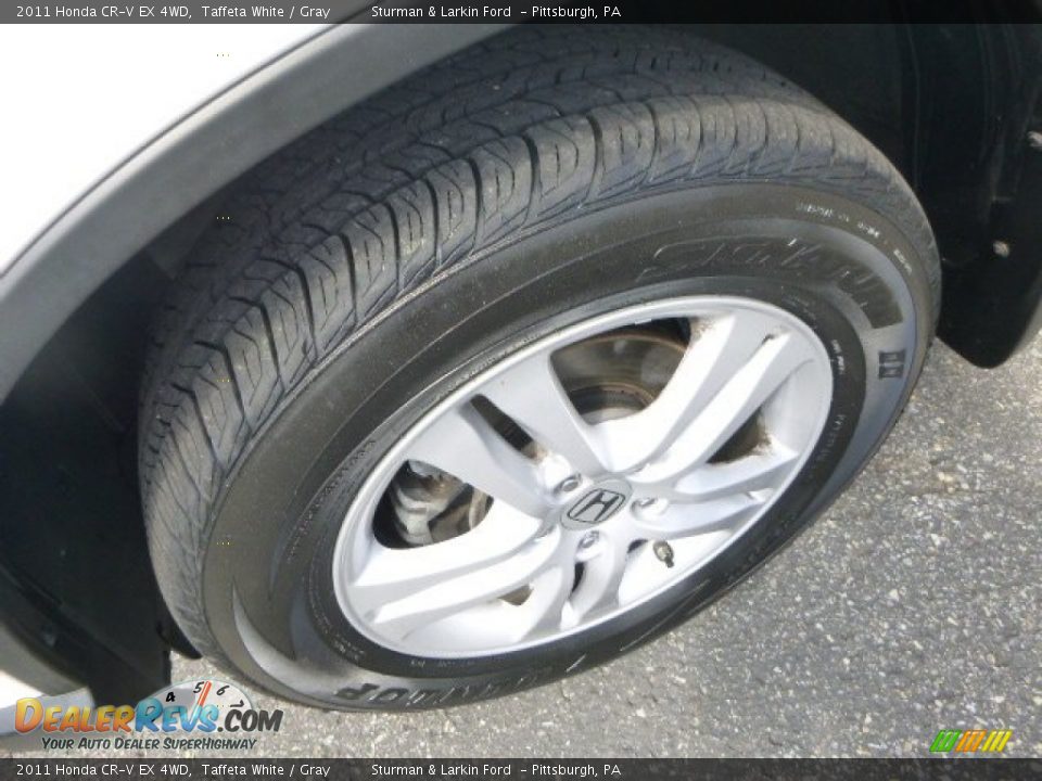 2011 Honda CR-V EX 4WD Taffeta White / Gray Photo #7