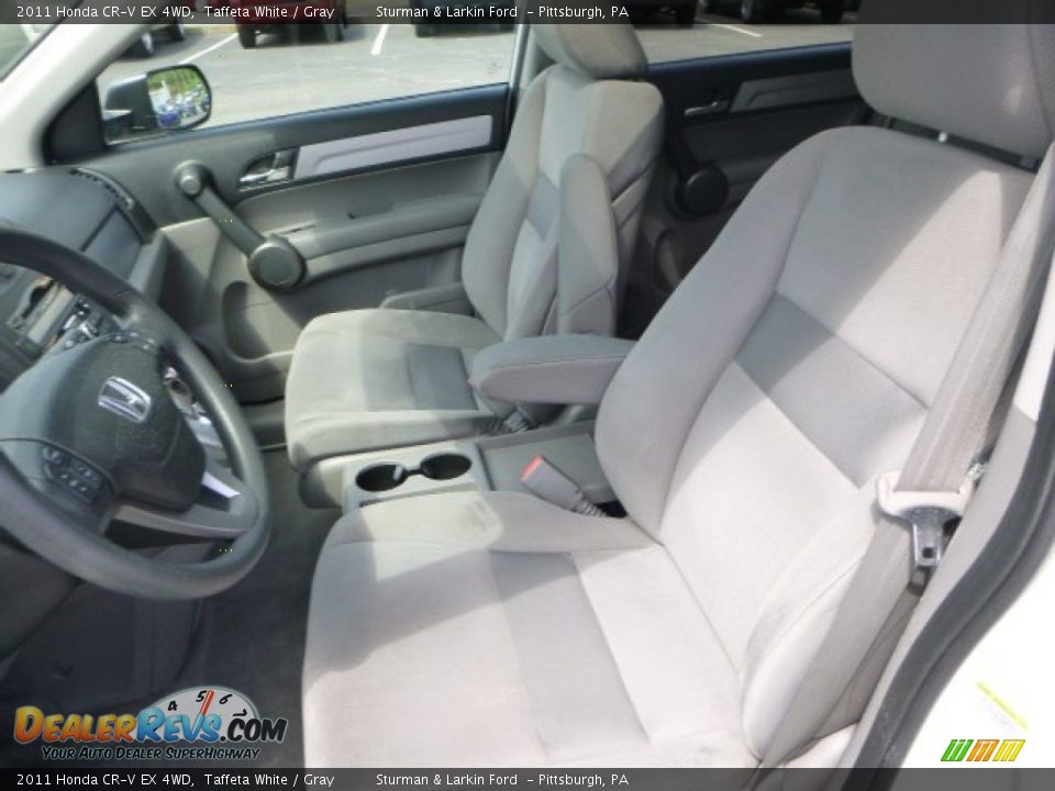 2011 Honda CR-V EX 4WD Taffeta White / Gray Photo #8