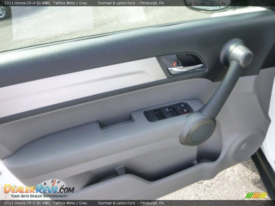 2011 Honda CR-V EX 4WD Taffeta White / Gray Photo #11