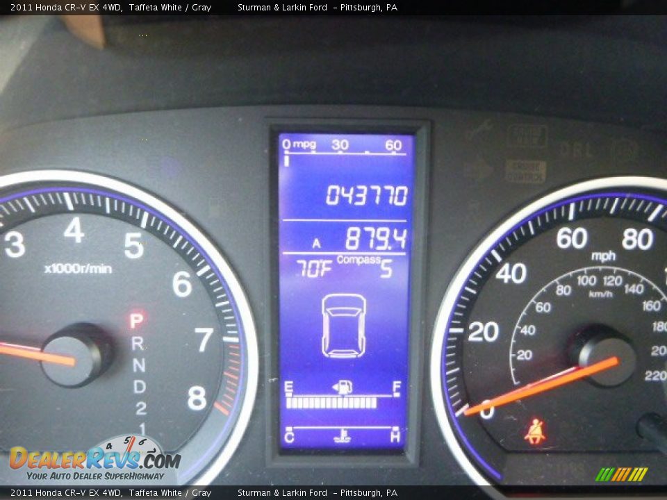 2011 Honda CR-V EX 4WD Taffeta White / Gray Photo #14