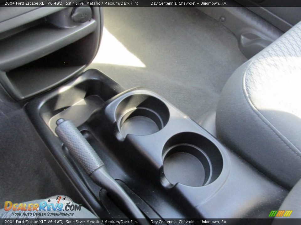 2004 Ford Escape XLT V6 4WD Satin Silver Metallic / Medium/Dark Flint Photo #17