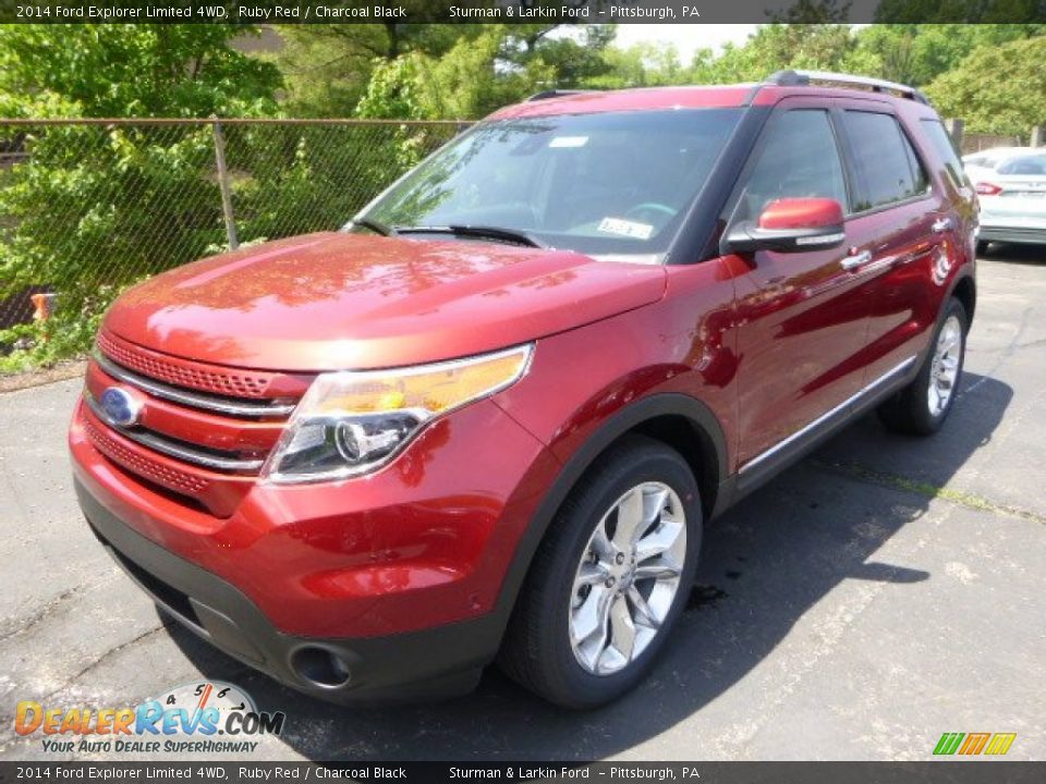 2014 Ford Explorer Limited 4WD Ruby Red / Charcoal Black Photo #5