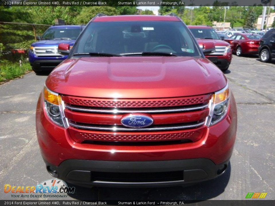 2014 Ford Explorer Limited 4WD Ruby Red / Charcoal Black Photo #6