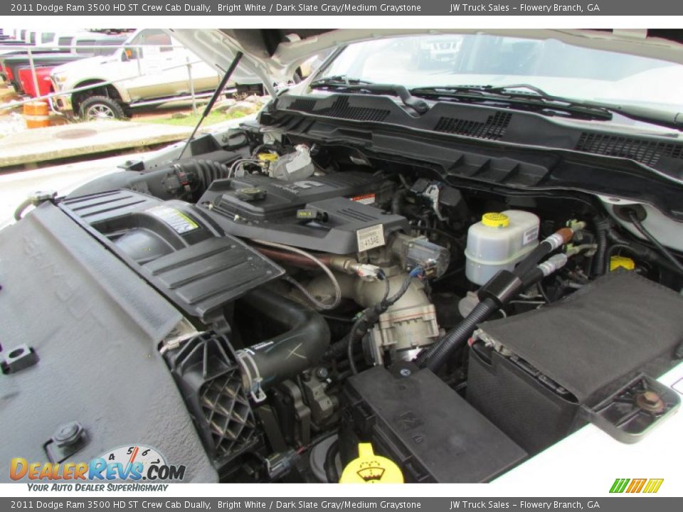 2011 Dodge Ram 3500 HD ST Crew Cab Dually Bright White / Dark Slate Gray/Medium Graystone Photo #9
