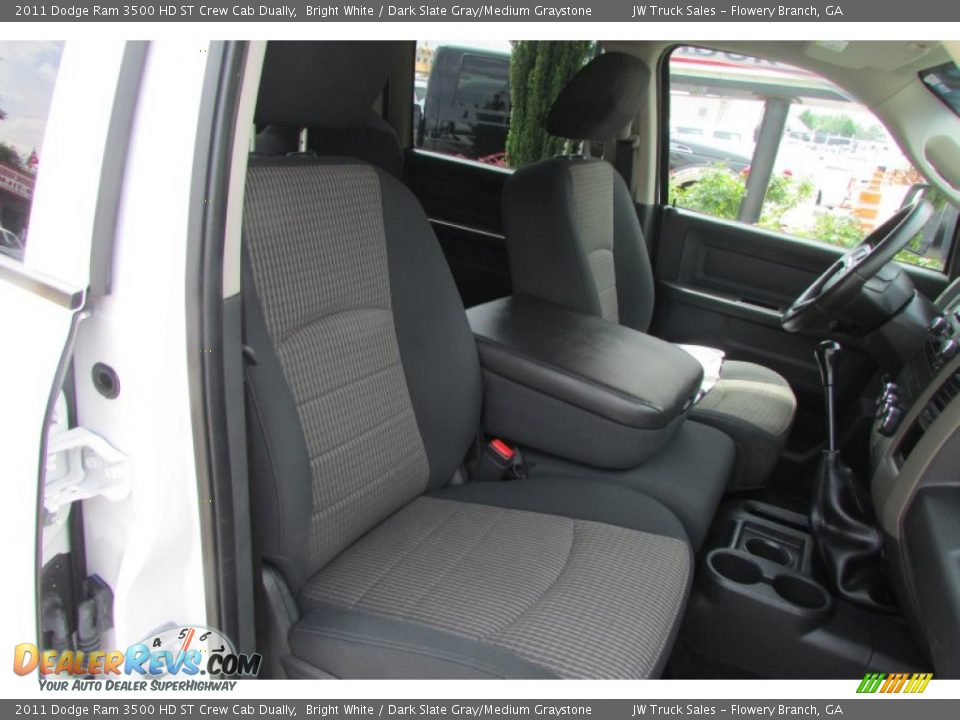 2011 Dodge Ram 3500 HD ST Crew Cab Dually Bright White / Dark Slate Gray/Medium Graystone Photo #18