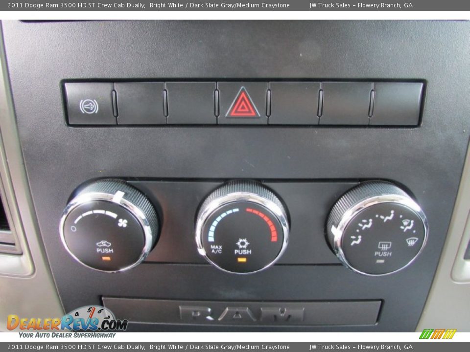 2011 Dodge Ram 3500 HD ST Crew Cab Dually Bright White / Dark Slate Gray/Medium Graystone Photo #24