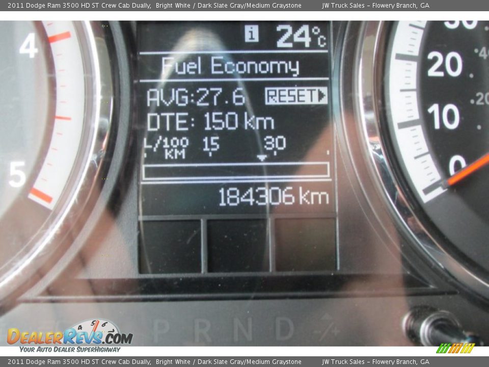 2011 Dodge Ram 3500 HD ST Crew Cab Dually Bright White / Dark Slate Gray/Medium Graystone Photo #36