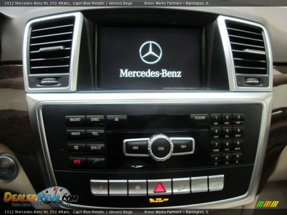 2012 Mercedes-Benz ML 350 4Matic Capri Blue Metallic / Almond Beige Photo #30