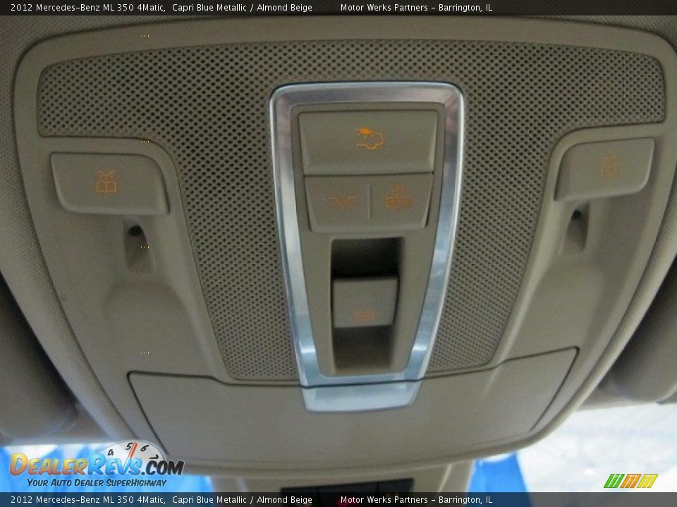 2012 Mercedes-Benz ML 350 4Matic Capri Blue Metallic / Almond Beige Photo #35