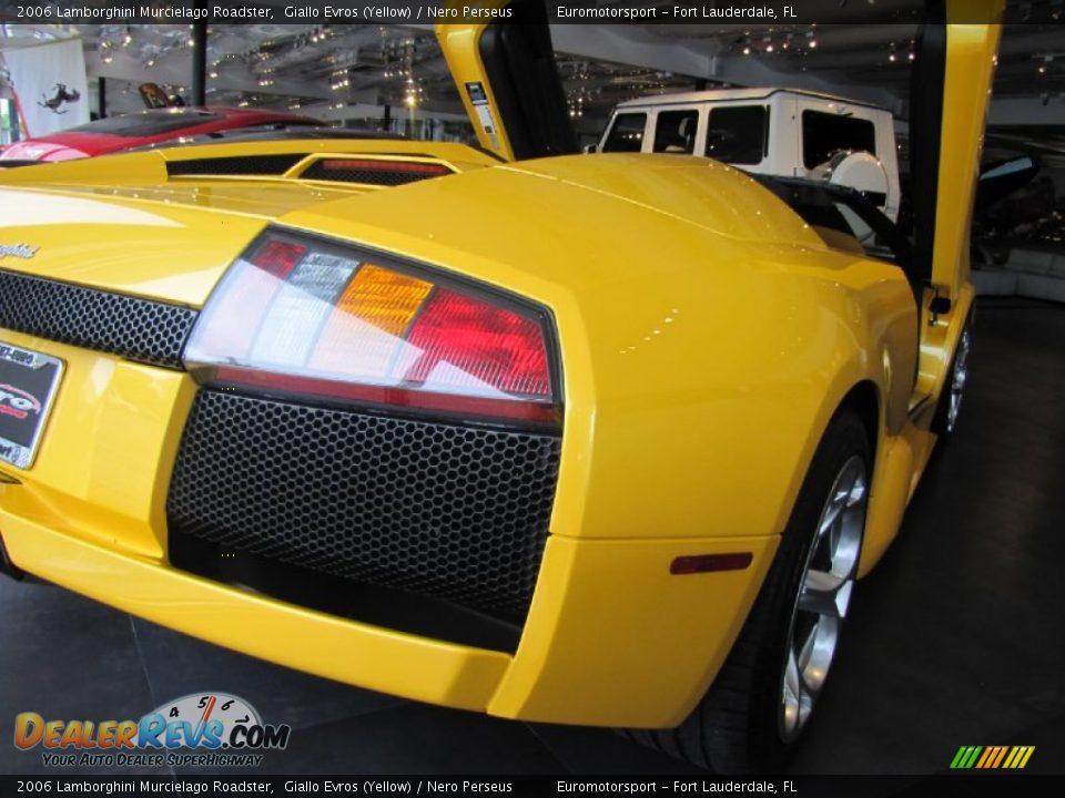 2006 Lamborghini Murcielago Roadster Giallo Evros (Yellow) / Nero Perseus Photo #4