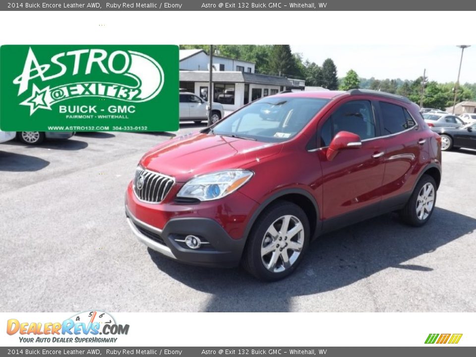 2014 Buick Encore Leather AWD Ruby Red Metallic / Ebony Photo #1