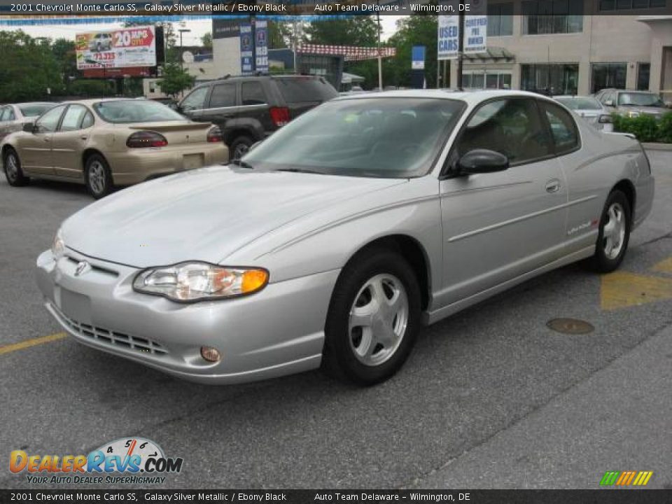 2001 Chevrolet Monte Carlo SS Galaxy Silver Metallic / Ebony Black Photo #2