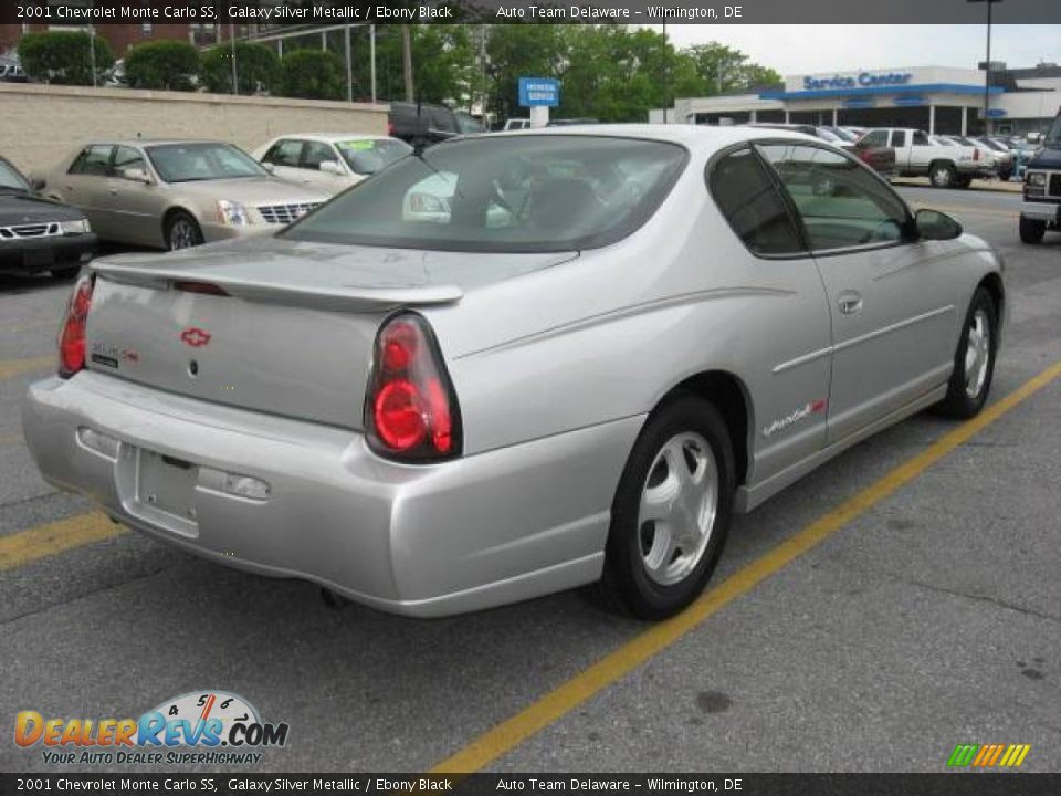 2001 Chevrolet Monte Carlo SS Galaxy Silver Metallic / Ebony Black Photo #6