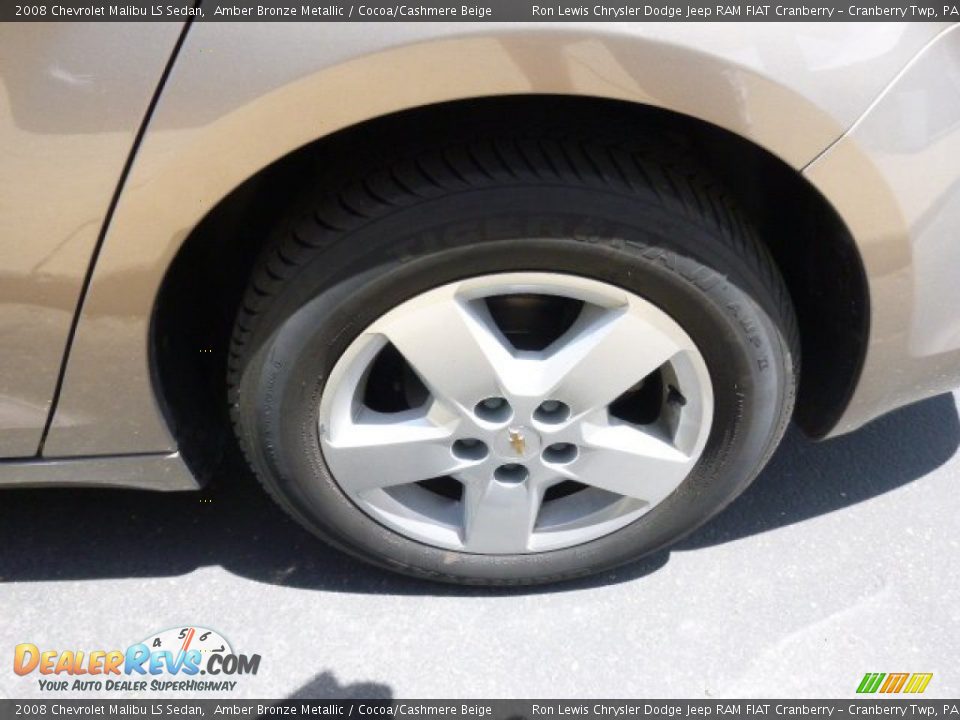 2008 Chevrolet Malibu LS Sedan Amber Bronze Metallic / Cocoa/Cashmere Beige Photo #9