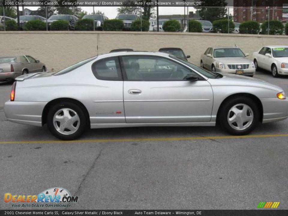 2001 Chevrolet Monte Carlo SS Galaxy Silver Metallic / Ebony Black Photo #7