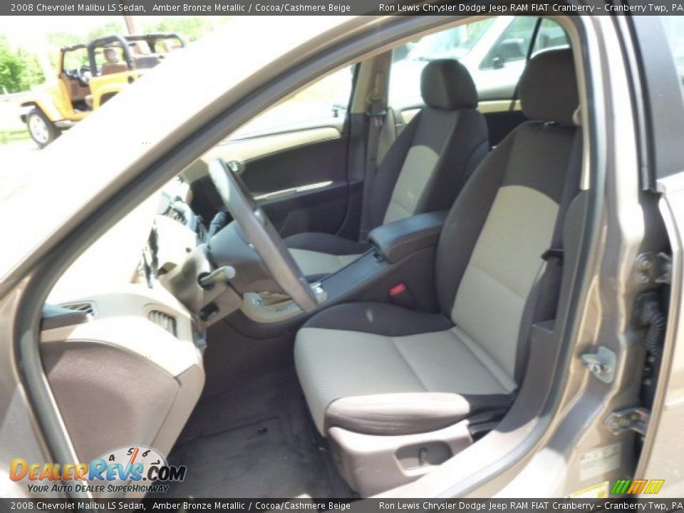 2008 Chevrolet Malibu LS Sedan Amber Bronze Metallic / Cocoa/Cashmere Beige Photo #10