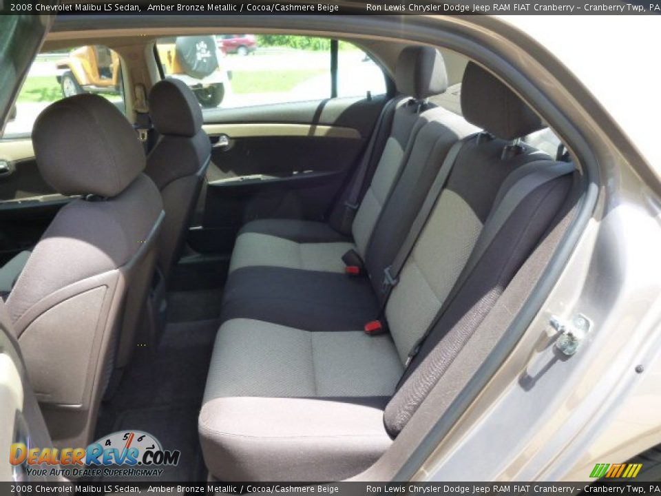 2008 Chevrolet Malibu LS Sedan Amber Bronze Metallic / Cocoa/Cashmere Beige Photo #12