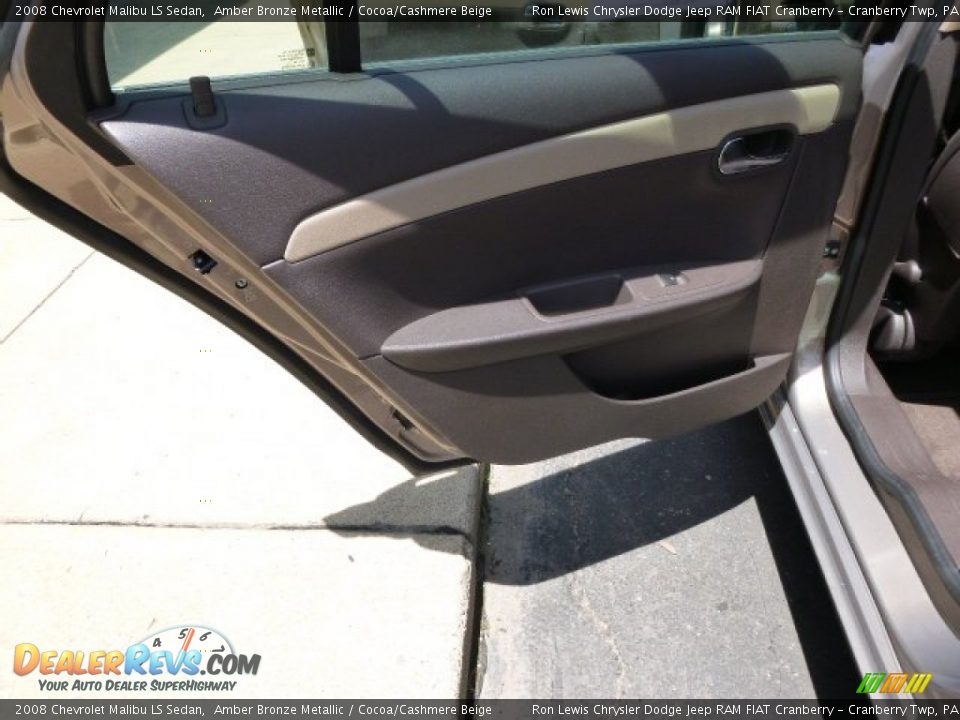 2008 Chevrolet Malibu LS Sedan Amber Bronze Metallic / Cocoa/Cashmere Beige Photo #13