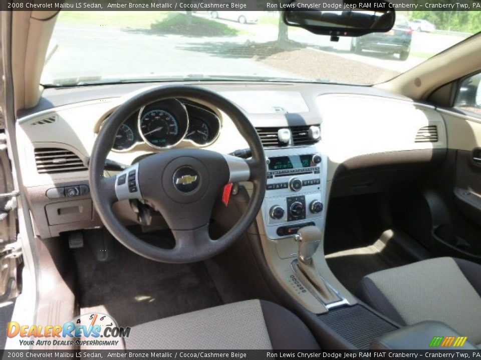 2008 Chevrolet Malibu LS Sedan Amber Bronze Metallic / Cocoa/Cashmere Beige Photo #14