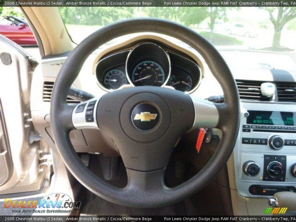 2008 Chevrolet Malibu LS Sedan Amber Bronze Metallic / Cocoa/Cashmere Beige Photo #18