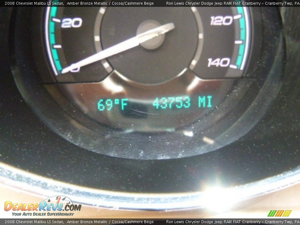 2008 Chevrolet Malibu LS Sedan Amber Bronze Metallic / Cocoa/Cashmere Beige Photo #19