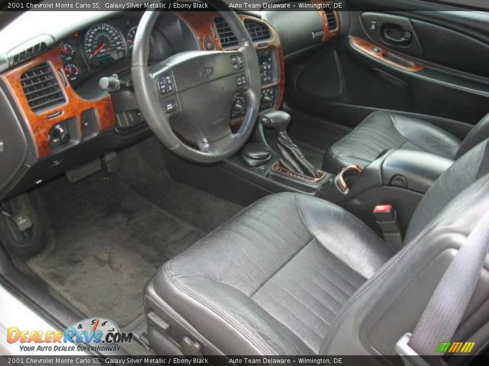2001 Chevrolet Monte Carlo SS Galaxy Silver Metallic / Ebony Black Photo #11