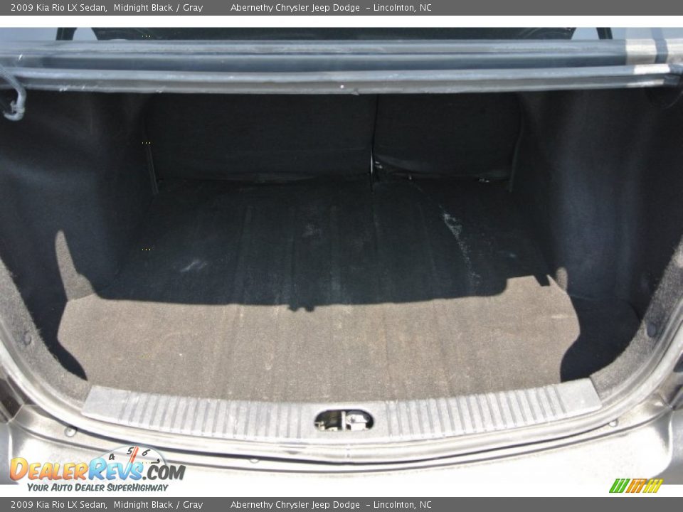 2009 Kia Rio LX Sedan Midnight Black / Gray Photo #18