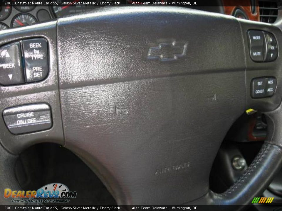 2001 Chevrolet Monte Carlo SS Galaxy Silver Metallic / Ebony Black Photo #15