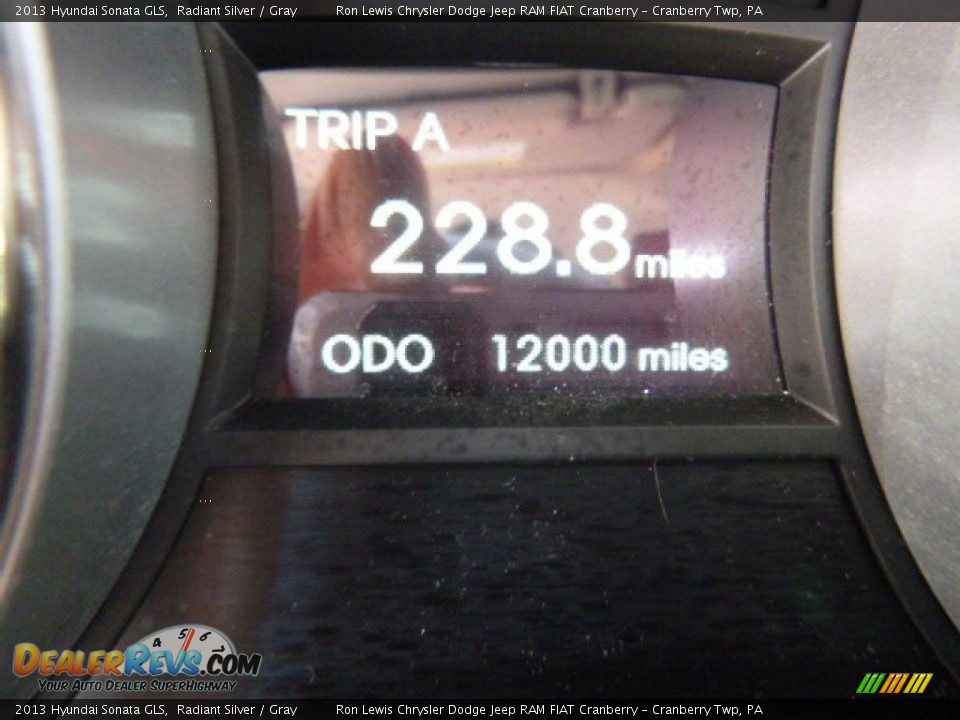 2013 Hyundai Sonata GLS Radiant Silver / Gray Photo #19