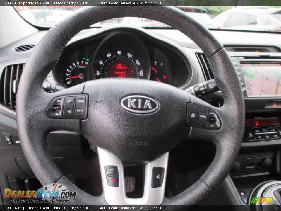 2012 Kia Sportage SX AWD Steering Wheel Photo #12