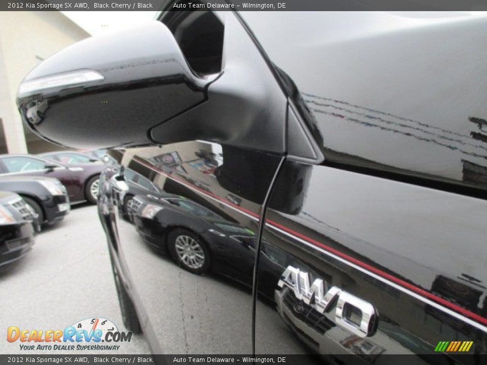 2012 Kia Sportage SX AWD Black Cherry / Black Photo #28