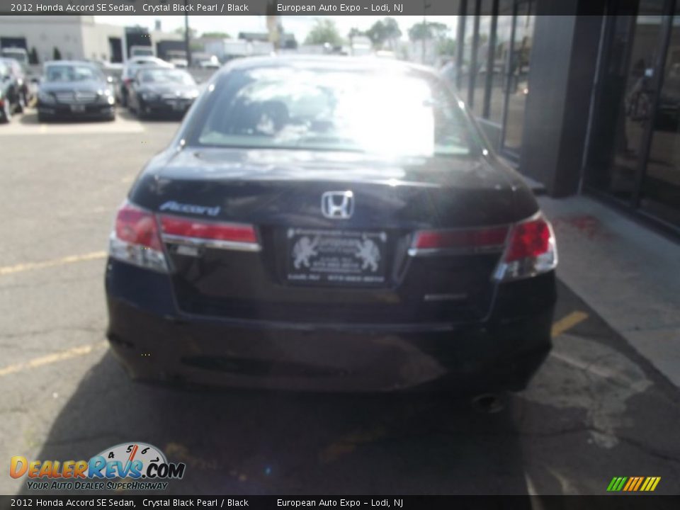 2012 Honda Accord SE Sedan Crystal Black Pearl / Black Photo #5