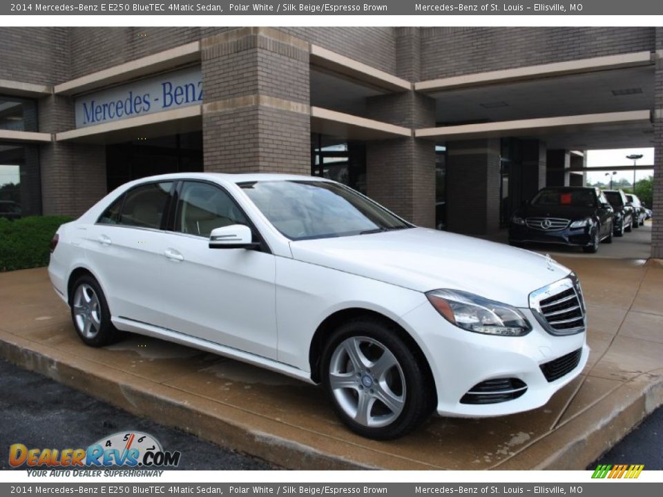 2014 Mercedes-Benz E E250 BlueTEC 4Matic Sedan Polar White / Silk Beige/Espresso Brown Photo #1