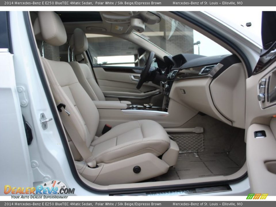 2014 Mercedes-Benz E E250 BlueTEC 4Matic Sedan Polar White / Silk Beige/Espresso Brown Photo #4