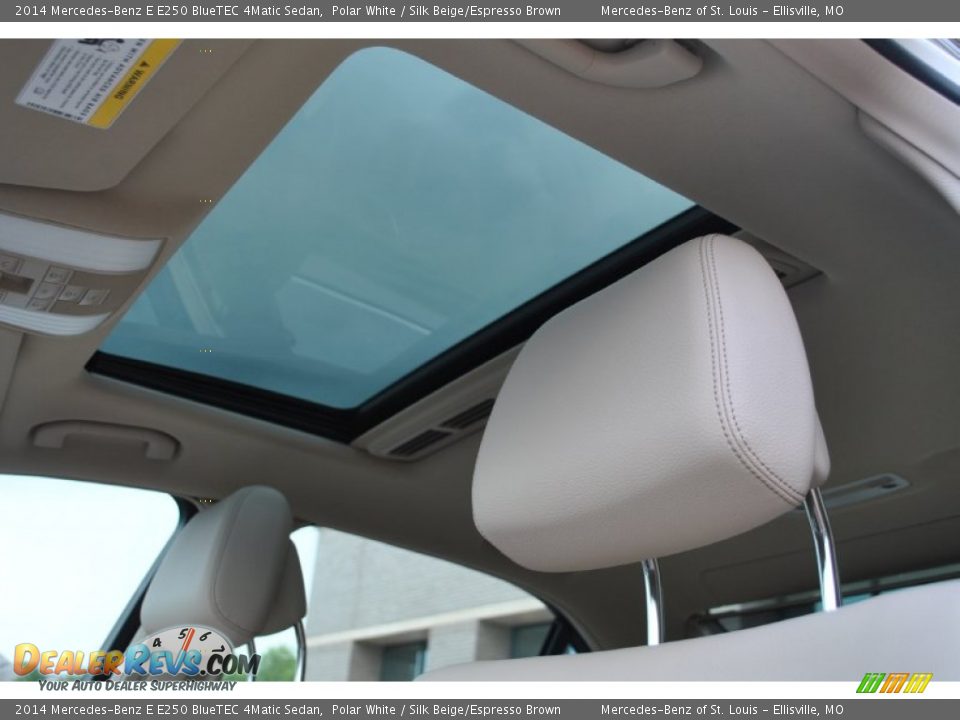 2014 Mercedes-Benz E E250 BlueTEC 4Matic Sedan Polar White / Silk Beige/Espresso Brown Photo #6