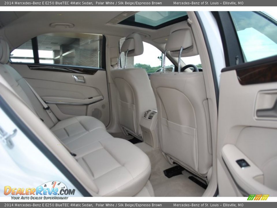 2014 Mercedes-Benz E E250 BlueTEC 4Matic Sedan Polar White / Silk Beige/Espresso Brown Photo #9