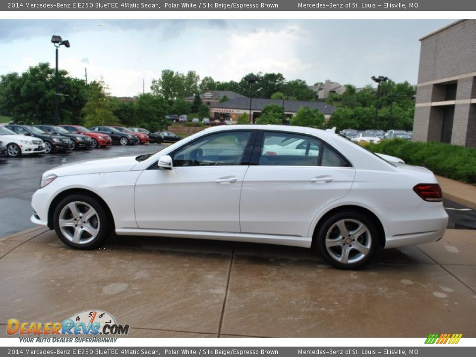 2014 Mercedes-Benz E E250 BlueTEC 4Matic Sedan Polar White / Silk Beige/Espresso Brown Photo #11