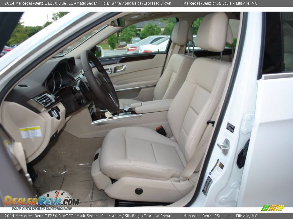 Silk Beige/Espresso Brown Interior - 2014 Mercedes-Benz E E250 BlueTEC 4Matic Sedan Photo #15