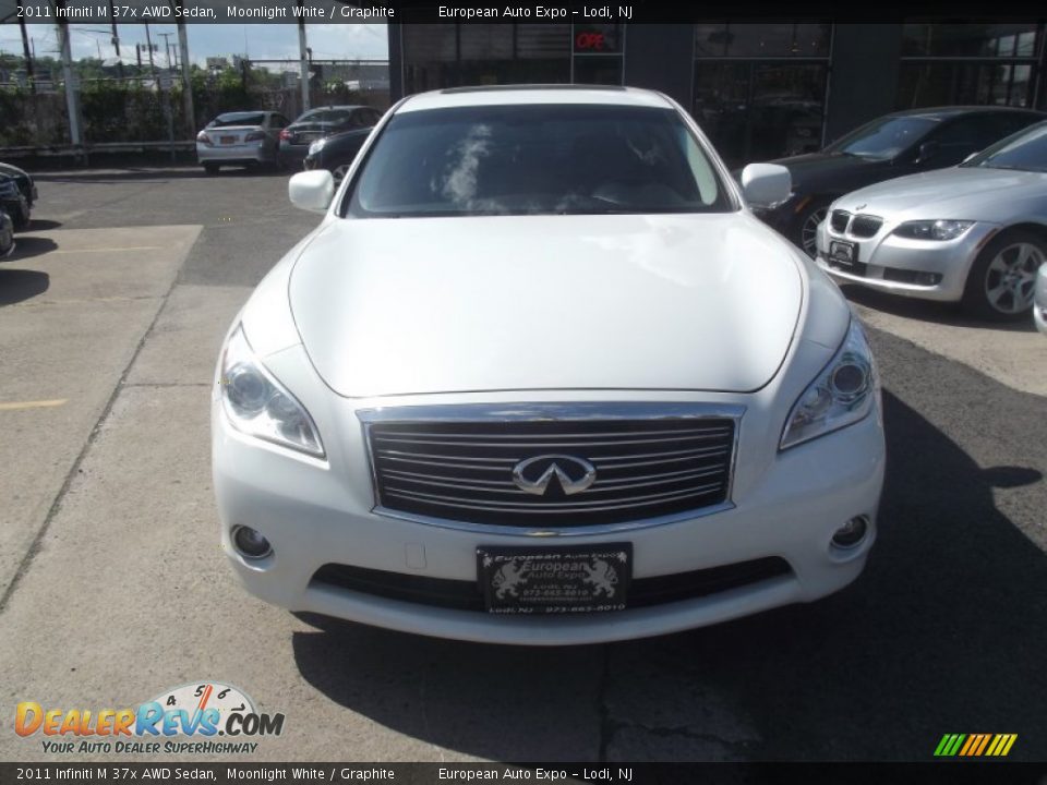 2011 Infiniti M 37x AWD Sedan Moonlight White / Graphite Photo #7