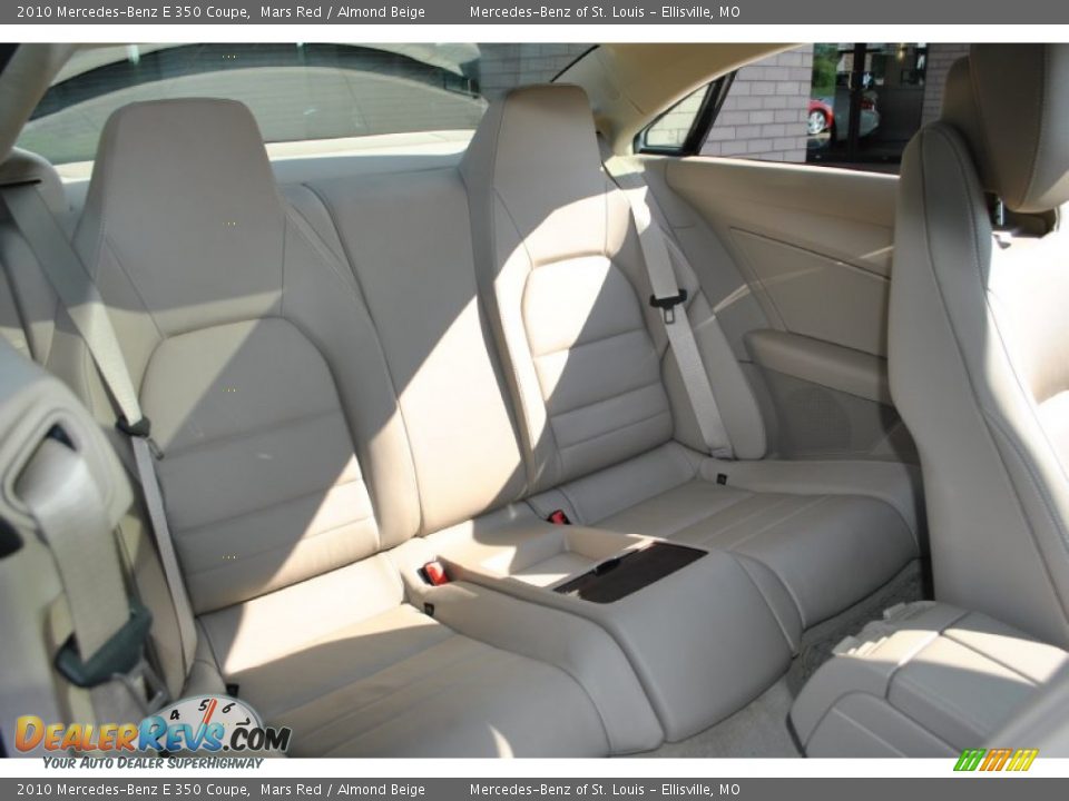 2010 Mercedes-Benz E 350 Coupe Mars Red / Almond Beige Photo #10