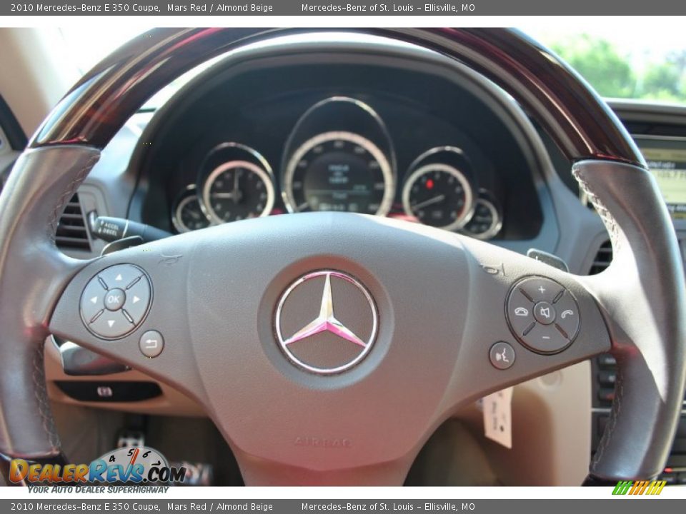 2010 Mercedes-Benz E 350 Coupe Mars Red / Almond Beige Photo #19